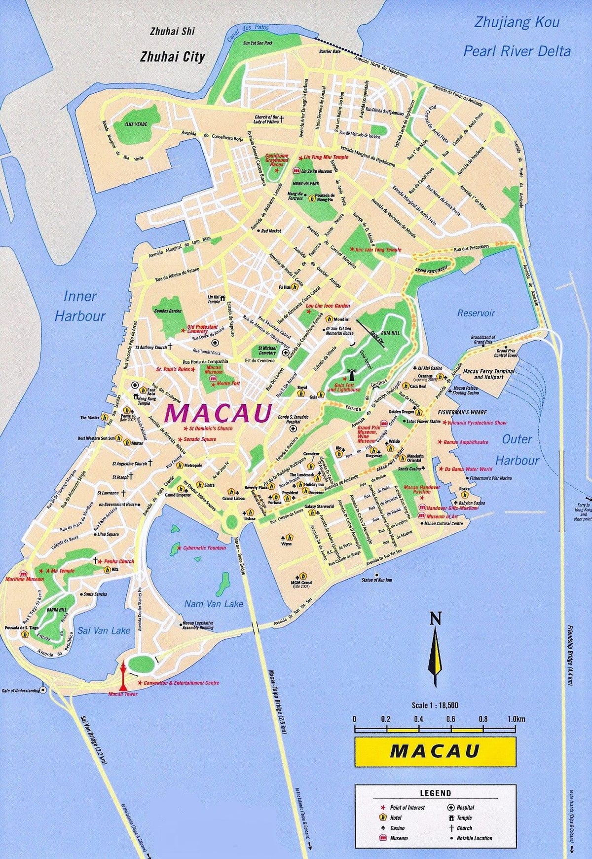 マカオマカオ地図