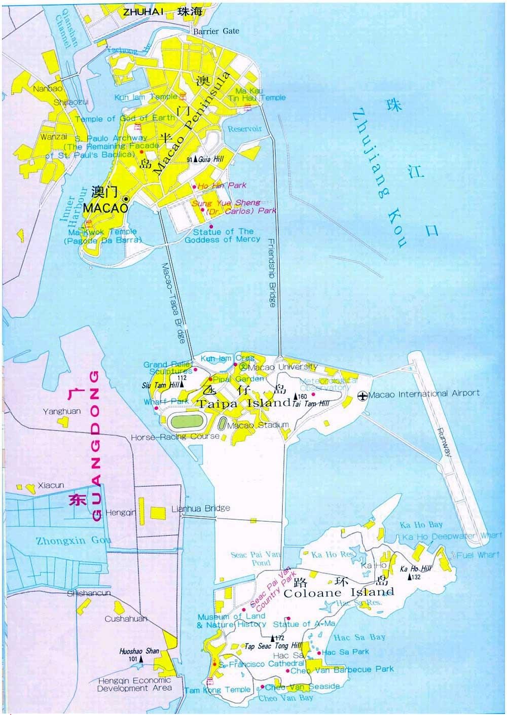 地図のマカオ市