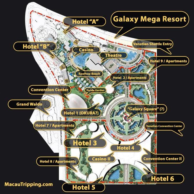 銀河マカオ階地図