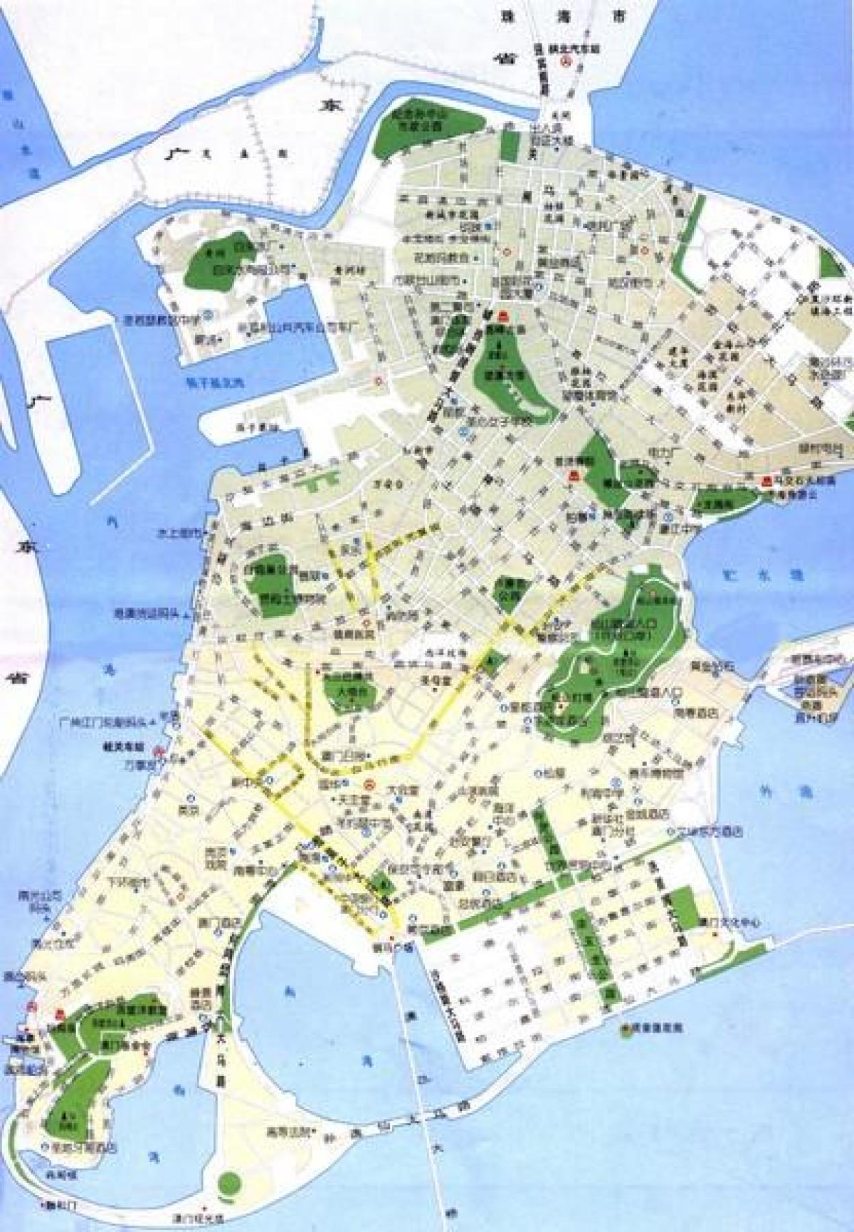 地図マカオの通り